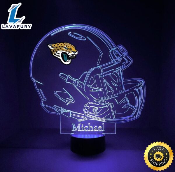 NFL Jacksonville Jaguars Light Up Modern Helmet Nfl Football Led Sports Fan Lamp