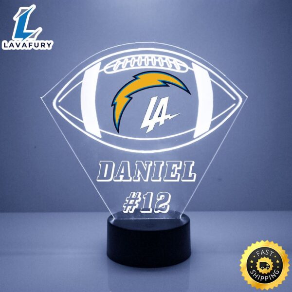 NFL Los Angeles Chargers Football Led Sports Fan Lamp