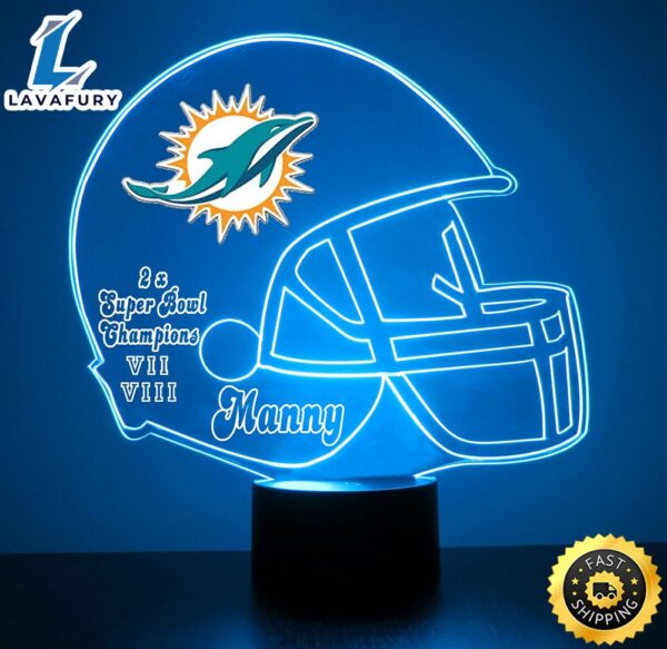 NFL Miami Dolphins Football Led Sports Fan Lamp