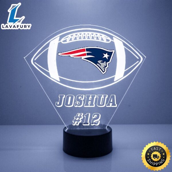NFL New England Patriots Football Led Sports Fan Lamp