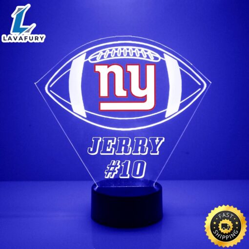 NFL New York Giants Football Led Sports Fan Lamp