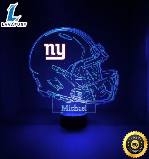 NFL New York Giants Light Up Modern Helmet Nfl Football Led Sports Fan Lamp