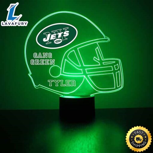 NFL New York Jets Football Led Sports Fan Lamp Custom Night Light