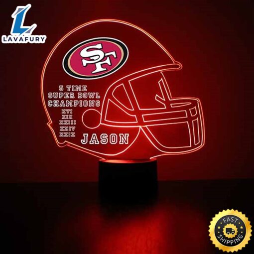 NFL San Francisco 49ers Football Led Sports Fan Lamp Custom Night Light