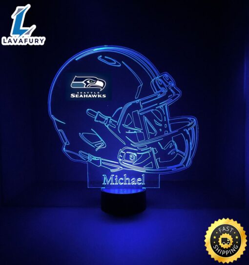 NFL Seattle Seahawks Light Up Modern Helmet Nfl Football Led Sports Fan Lamp