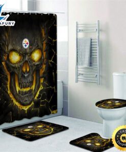 NFL Skull Pittsburgh Steelers 4pcs…