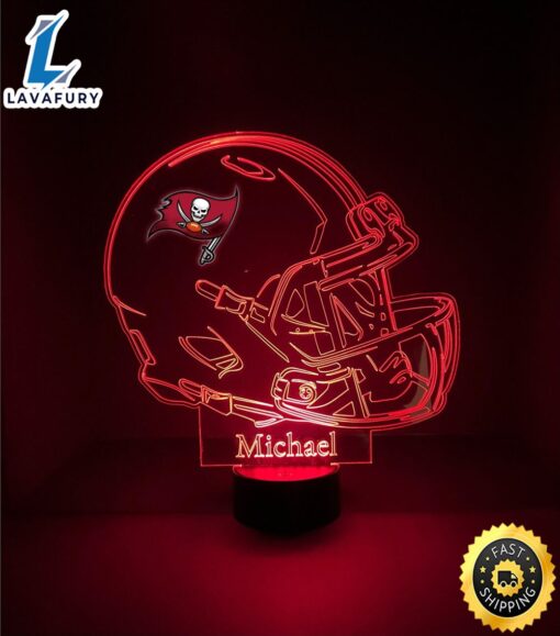 NFL Tampa Bay Buccaneers Modern Helmet Light Up Nfl Football Led Sports Fan Lamp