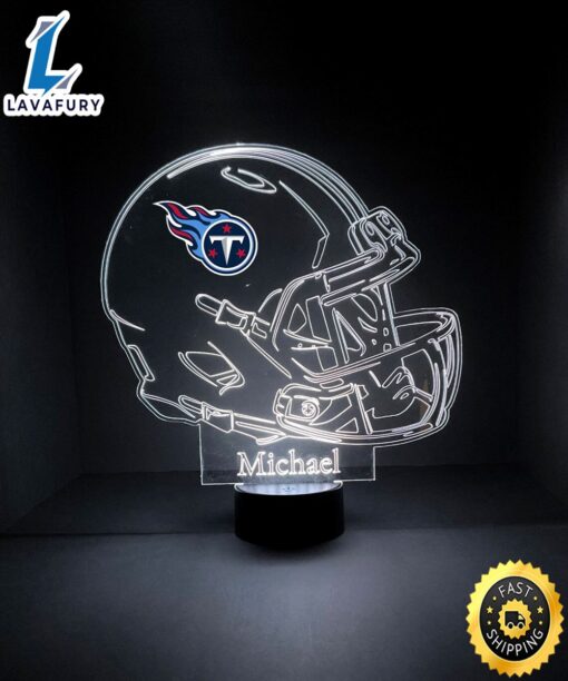 NFL Tennessee Titans Light Up Modern Helmet Nfl Football Led Sports Fan Lamp