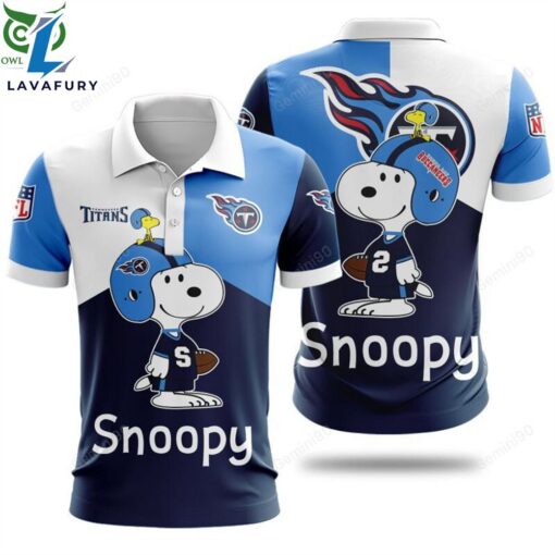 NFL Tennessee Titans Snoopy 3D Hoodie Tshirt Polo