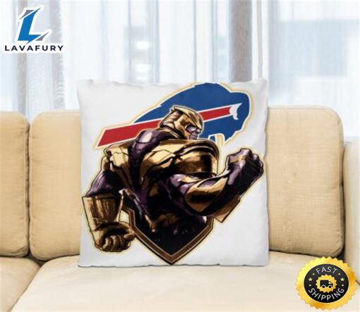 NFL Thanos Avengers Endgame Football Sports Buffalo Bills Pillow Square Pillow