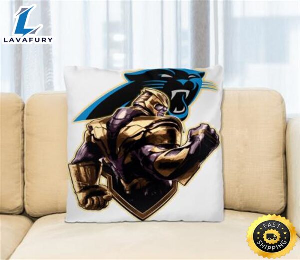 NFL Thanos Avengers Endgame Football Sports Carolina Panthers Pillow Square Pillow