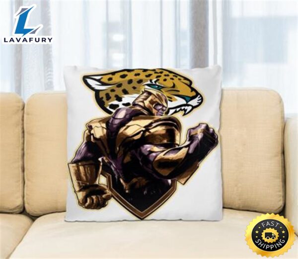 NFL Thanos Avengers Endgame Football Sports Jacksonville Jaguars Pillow Square Pillow
