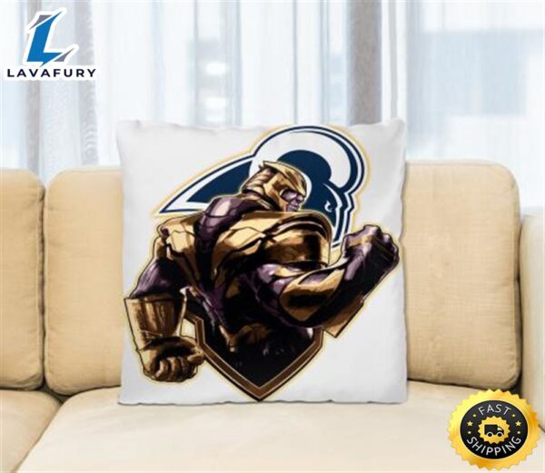 NFL Thanos Avengers Endgame Football Sports Los Angeles Rams Pillow Square Pillow