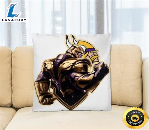 NFL Thanos Avengers Endgame Football Sports Minnesota Vikings Pillow Square Pillow