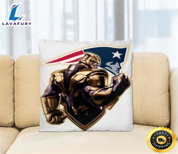 NFL Thanos Avengers Endgame Football Sports New England Patriots Pillow Square Pillow