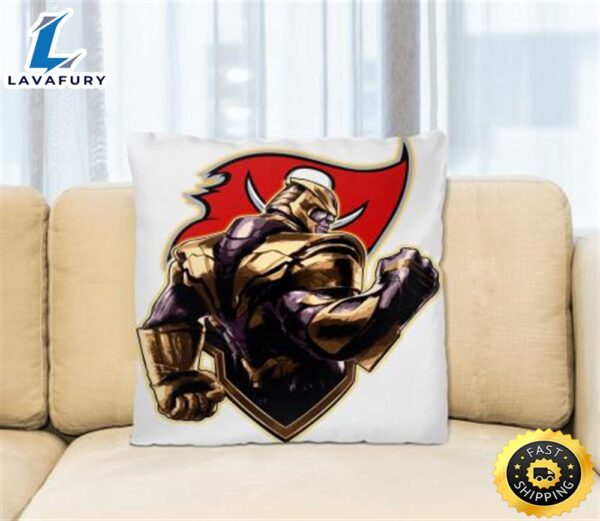 NFL Thanos Avengers Endgame Football Sports Tampa Bay Buccaneers Pillow Square Pillow