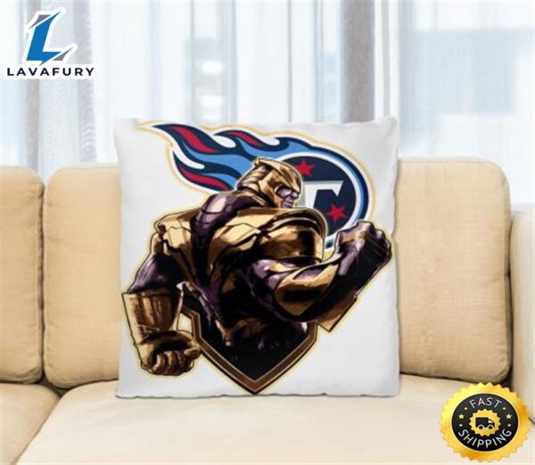 NFL Thanos Avengers Endgame Football Sports Tennessee Titans Pillow Square Pillow