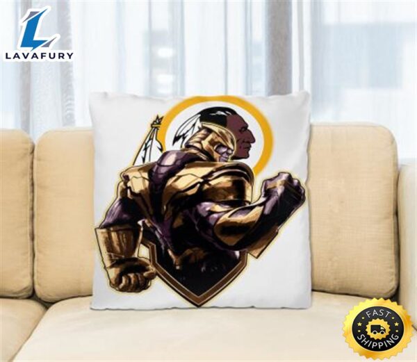 NFL Thanos Avengers Endgame Football Sports Washington Redskins Pillow Square Pillow