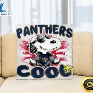 NHL Hockey Florida Panthers Cool Snoopy Pillow Square Pillow