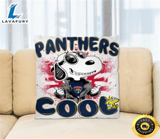 NHL Hockey Florida Panthers Cool Snoopy Pillow Square Pillow