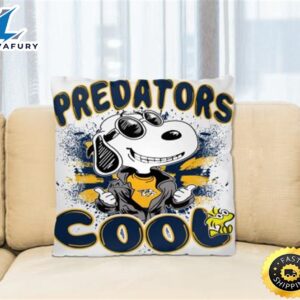 NHL Hockey Nashville Predators Cool Snoopy Pillow Square Pillow
