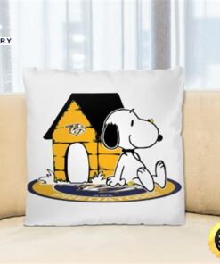 NHL Hockey Nashville Predators Snoopy The Peanuts Movie Pillow Square Pillow