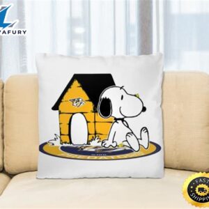 NHL Hockey Nashville Predators Snoopy The Peanuts Movie Pillow Square Pillow