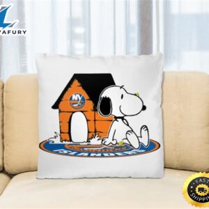 NHL Hockey New York Islanders Snoopy The Peanuts Movie Pillow Square Pillow