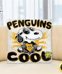 NHL Hockey Pittsburgh Penguins Cool Snoopy Pillow Square Pillow