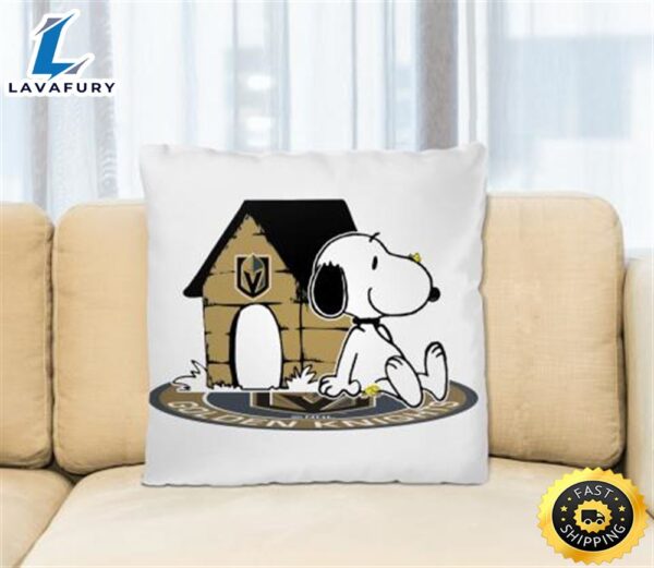NHL Hockey Vegas Golden Knights Snoopy The Peanuts Movie Pillow Square Pillow