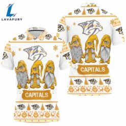 Nashville Predators Christmas Gnomes Polo Shirt