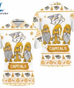 Nashville Predators Christmas Gnomes Polo Shirt