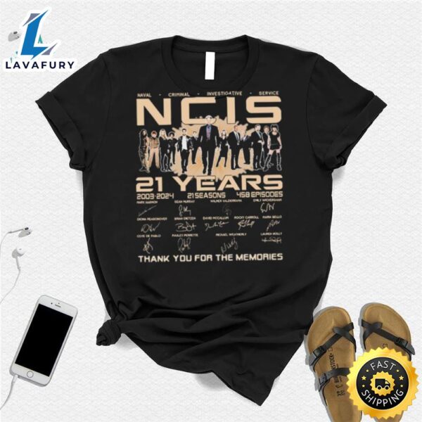 Naval Criminal Investigative Service Ncis 21 Years 2003 2024 Thank You For The Memories Signatures Shirt