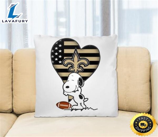 New Orleans Saints NFL Football The Peanuts Movie Adorable Snoopy Pillow Square Pillow