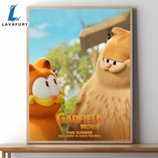 New Poster For The Garfield Movie Summer 2024 Exclusively In Movie Theaters Home Decor Poster