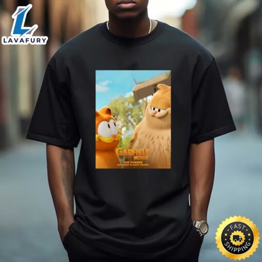 New Poster For The Garfield Movie Summer 2024 Exclusively In Movie Theaters Poster T-Shirt