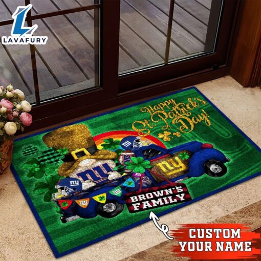 New York Giants NFL-Custom Doormat For The Celebration Of Saint Patrick’s Day