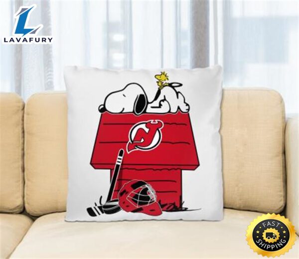New York Islanders NHL Hockey Snoopy Woodstock The Peanuts Movie (2) Pillow Square Pillow