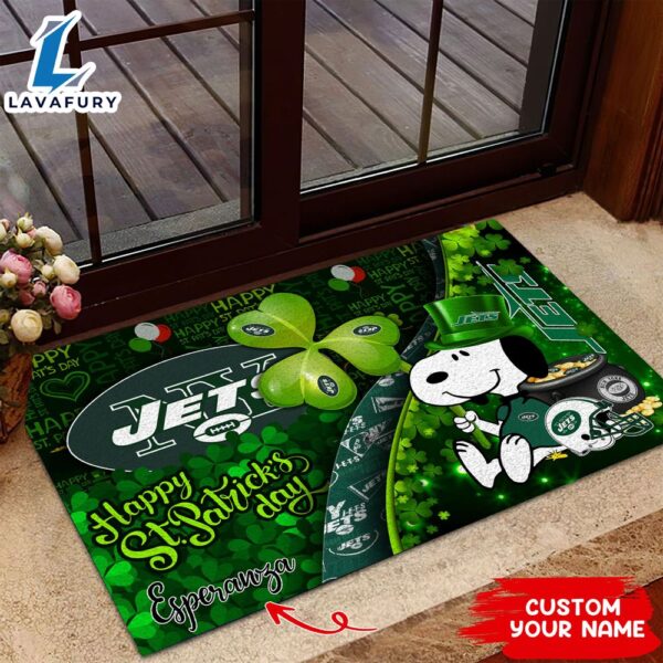 New York Jets NFL-Custom Doormat The Celebration Of The Saint Patrick’s Day
