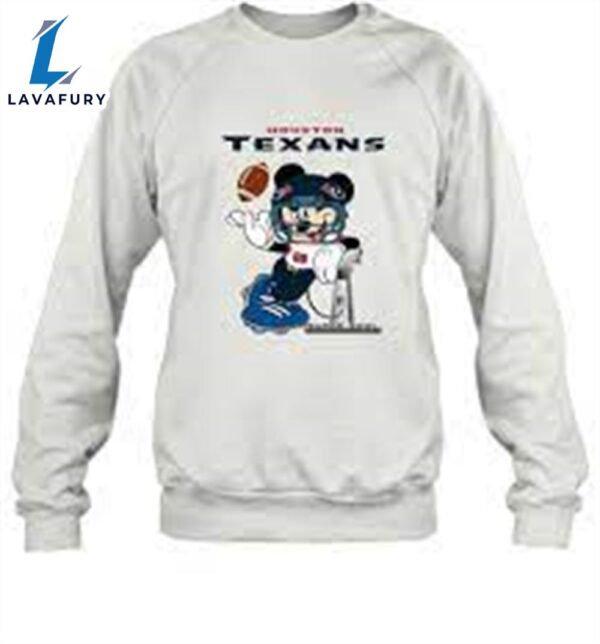 Nfl Houston Texans Mickey Mouse Disney Super Bowl Football T Shirt