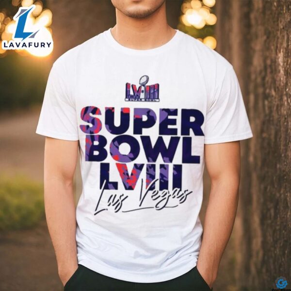 Nfl Super Bowl Lviii Las Vegas 2024 Colorful Logo Classic T Shirt