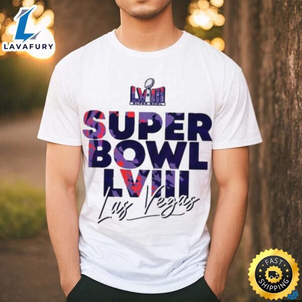 Nfl Super Bowl Lviii Las Vegas 2024 Colorful Logo Classic T Shirt