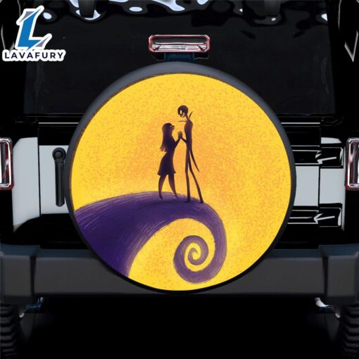 Nightmare Before Christmas Moon Jack And Sally Spare Tire Cover Gift For Campers