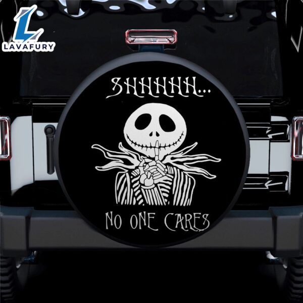 No One Cares Jack Skellington Nightmare Before Christmas Car Spare Tire Covers Gift For Campers