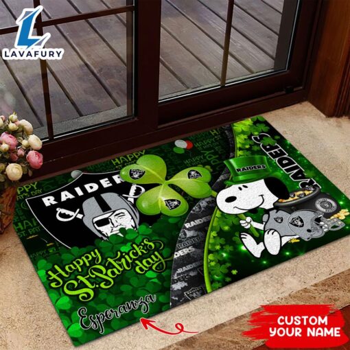 Oakland Raiders NFL-Custom Doormat The Celebration Of The Saint Patrick’s Day