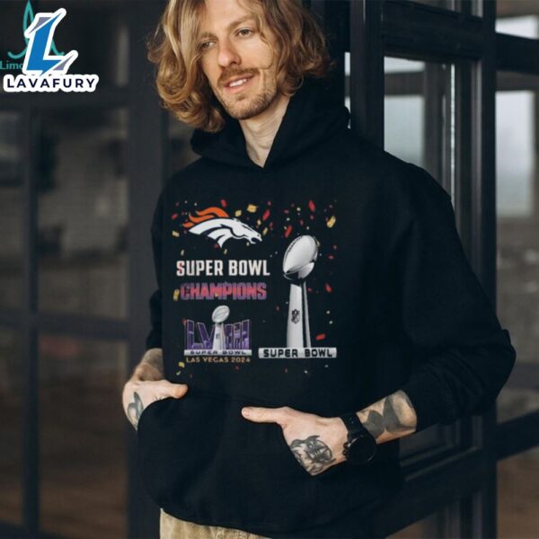 Official Denver Broncos Super Bowl Lviii 2024 Las Vegas Champions T Shirts