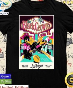 Official Las Vegas, Nv February 9 & 10, 2024 The Black Crowes Tour Poster Shirt