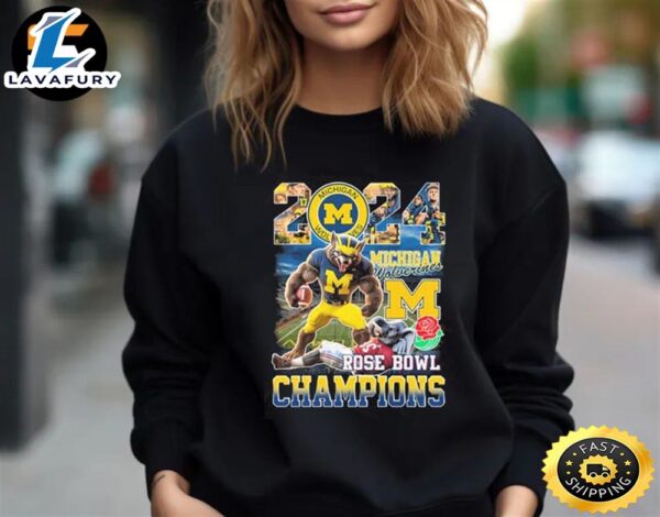 Official Michigan Beat Alabama 2024 Rose Bowl Champions Unisex T-Shirt
