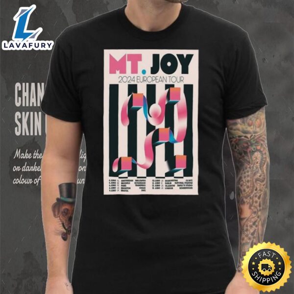Official Mt.Joy European 2024 Tour Poster Shirt