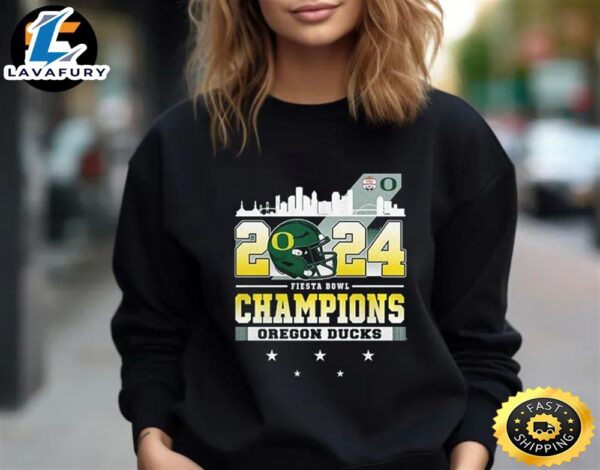 Official Oregon Ducks 2024 Fiesta Bowl Champions Unisex T-Shirt